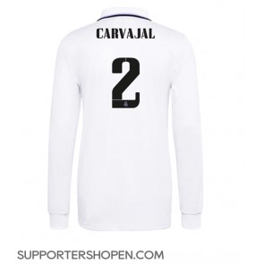 Real Madrid Daniel Carvajal #2 Hemma Matchtröja 2022-23 Långärmad